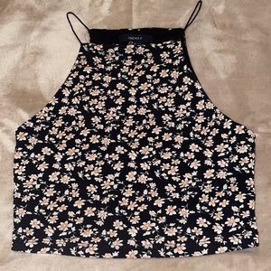 flower crop tank top